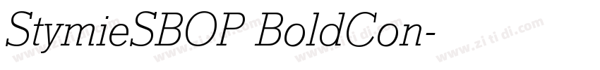 StymieSBOP BoldCon字体转换